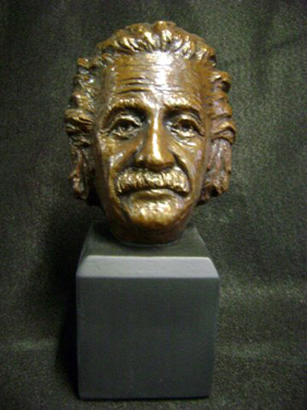 Physicist Scientist Albert Einstein Cast Iron Bust Statue Sculpture NEW 