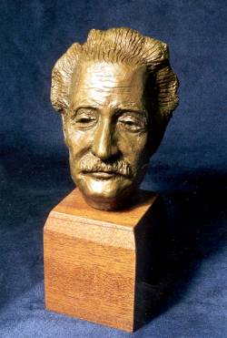 Gusseiserne Büste Albert Einstein Eisen Figur Skulptur sculpture iron bust 